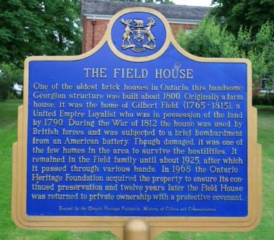 The Field House Marker image. Click for full size.