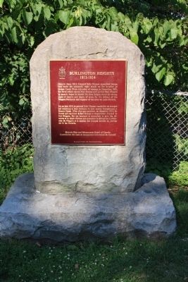 Burlington Heights 1813 - 1814 Marker. Click for full size. Burlington Heights 1813 - 1814 Marker image. Click for full size.