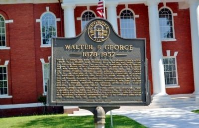 Walter F. George Marker in its new location image. Click for full size.