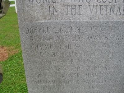 Richmond County Vietnam War Memorial Marker (top left) image. Click for full size.