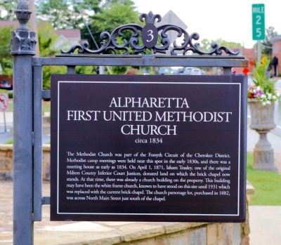 Alpharetta First United Methodist Church Marker image. Click for full size.