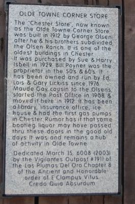 Olde Towne Corner Store Marker. Click for full size. Olde Towne Corner Store Marker image. Click for full size.