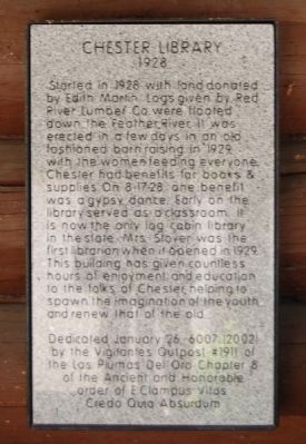 Chester Library Marker image. Click for full size.