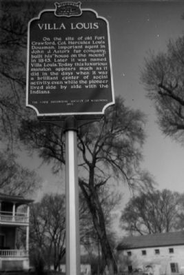 Villa Louis Marker. Click for full size. Villa Louis Marker image. Click for full size.