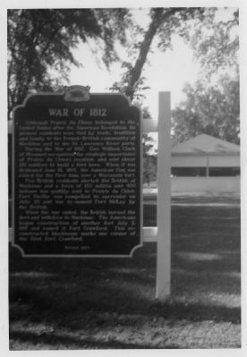 War of 1812 Marker image. Click for full size.
