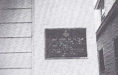 Plumas Lodge No. 60 F&AM Marker image. Click for full size.