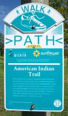 American Indian Trail Marker image. Click for full size.