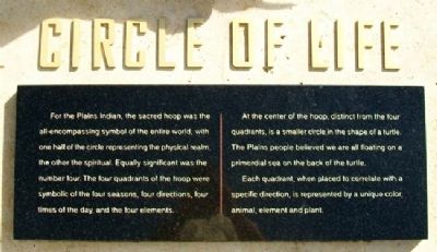 Circle of Life Marker. Click for full size. Circle of Life Marker image. Click for full size.