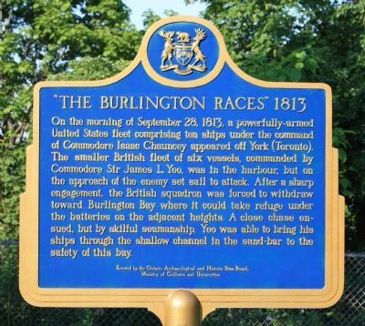 "The Burlington Races" 1813 Marker image. Click for full size.
