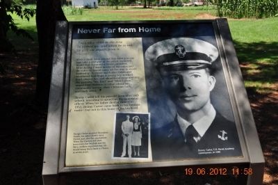 Never Far from Home Marker. Click for full size. Never Far from Home Marker image. Click for full size.