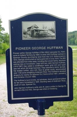 Pioneer George Huffman Marker image. Click for full size.