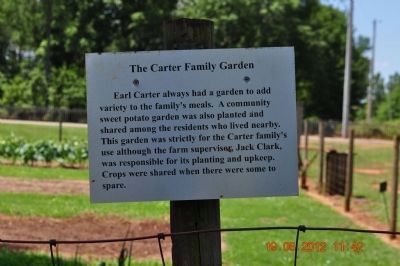 The Carter Family Garden Marker image. Click for full size.