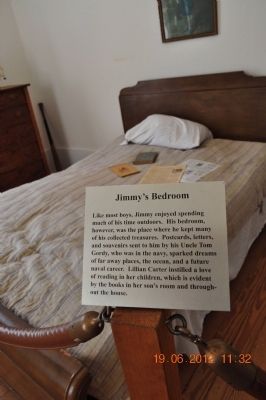 Jimmy Carter 's bedroom. Click for full size. Jimmy Carter 's bedroom image. Click for full size.