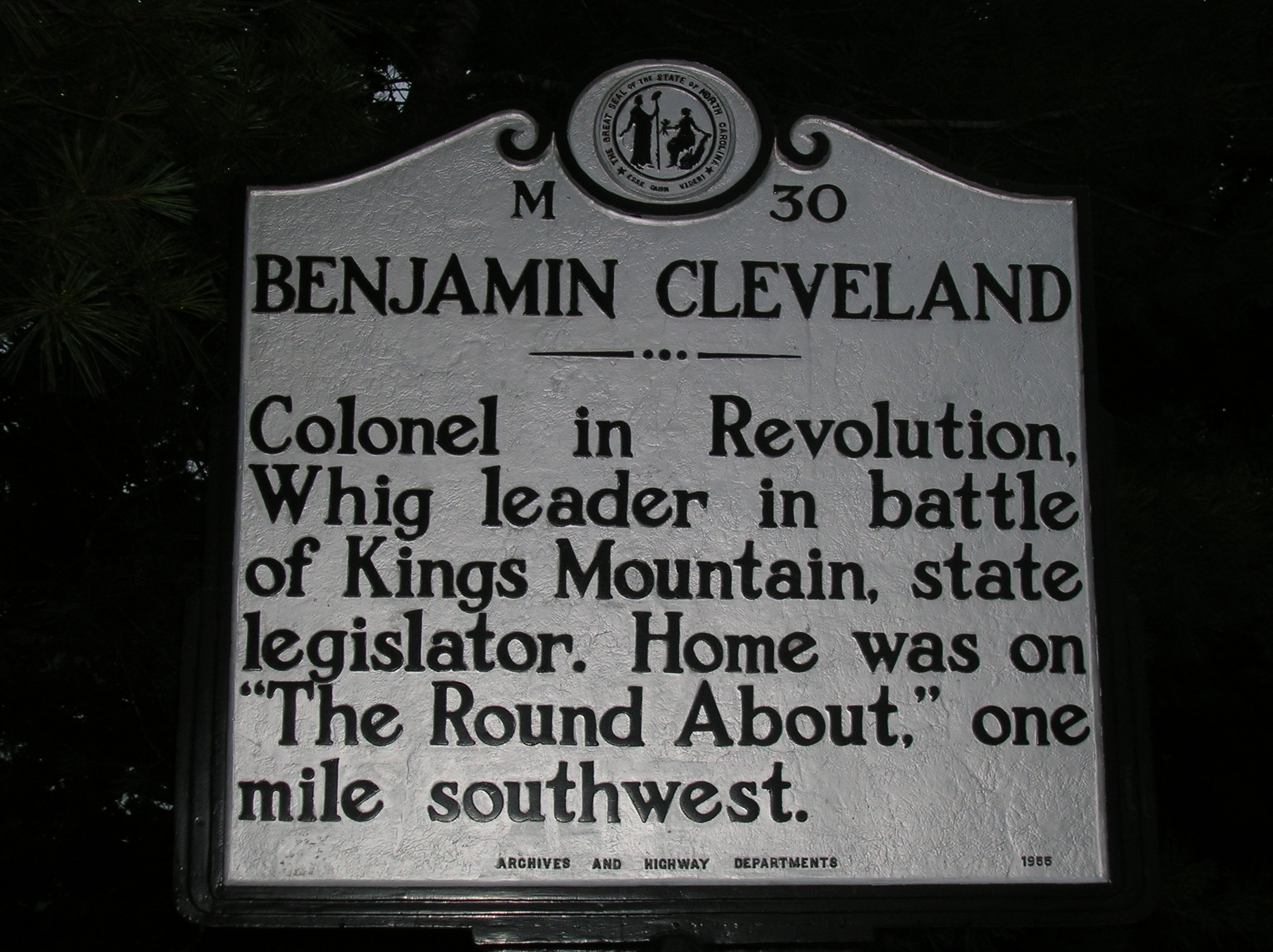 Benjamin Cleveland Marker