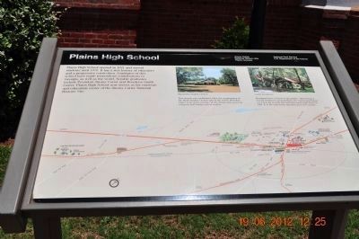Plains High School Marker. Click for full size. Plains High School Marker image. Click for full size.