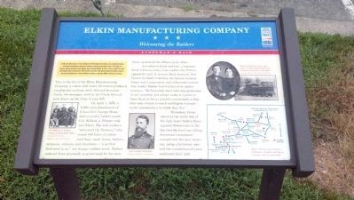 Elkin Manufacturing Company Marker image. Click for full size.
