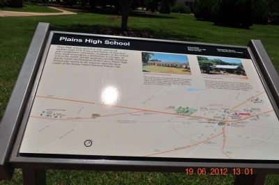 Plains High School Marker. Click for full size. Plains High School Marker image. Click for full size.