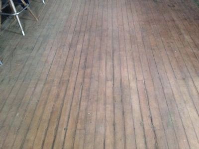 La Grange Saloon Original Floor Discovered During 2012 Restoration/Remodel image. Click for full size.