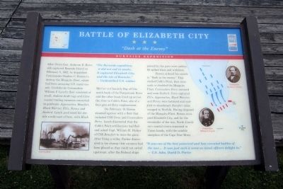 Battle of Elizabeth City CWT Marker image. Click for full size.