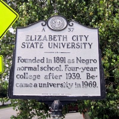 Elizabeth City State University Marker image. Click for full size.