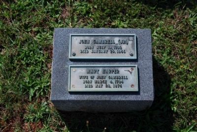 John and Mary Harper Gambrell, Jr. Tombstone image. Click for full size.