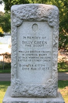 Billy Green Monument Marker image. Click for full size.