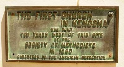 The First Church in Kenosha Marker image. Click for full size.