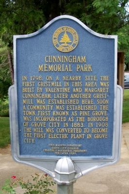 Cunningham Memorial Park Marker. Click for full size. Cunningham Memorial Park Marker image. Click for full size.