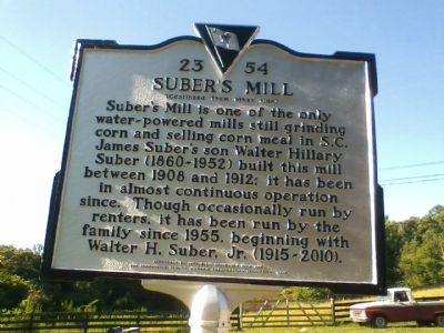 Suber's Mill Marker. Click for full size. Suber's Mill Marker image. Click for full size.