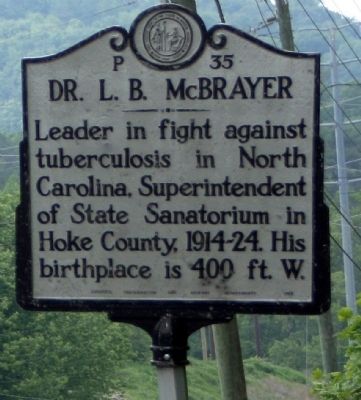 Dr. L.B. McBrayer Marker image. Click for full size.