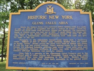 Glens Falls Area Marker image. Click for full size.