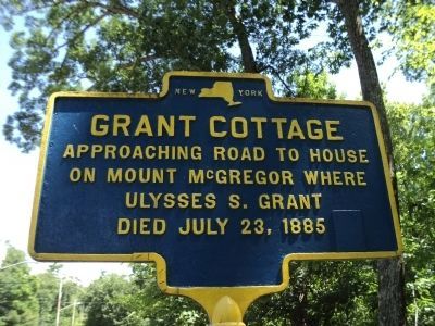 Grant Cottage Marker image. Click for full size.