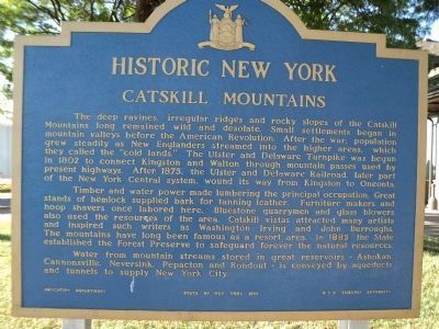 Catskill Mountains Marker. Click for full size. Catskill Mountains Marker image. Click for full size.