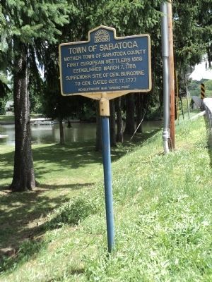Marker in Schuylerville image. Click for full size.