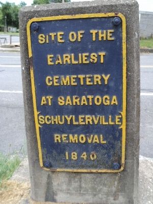 Earliest Cemetery Marker. Click for full size. Earliest Cemetery Marker image. Click for full size.