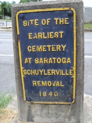 Earliest Cemetery Marker image. Click for full size.