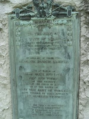 Schuylerville World War I Monument. Click for full size. Schuylerville World War I Monument image. Click for full size.