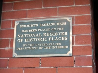 Schmidt's Sausage Haus und Restaurant Marker image. Click for full size.