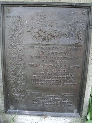 Gen. Henry Knox Trail Marker - NY-12 image. Click for full size.
