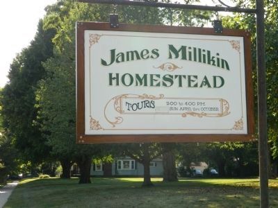 James Millikin Homestead sign image. Click for full size.