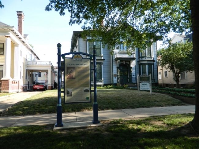 Lincoln's Decatur Ally and Oglesby Mansion image. Click for full size.