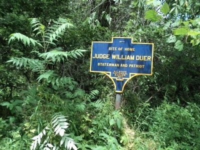 Judge William Duer Marker image. Click for full size.