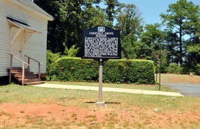 Chestnut Grove School Marker image. Click for full size.