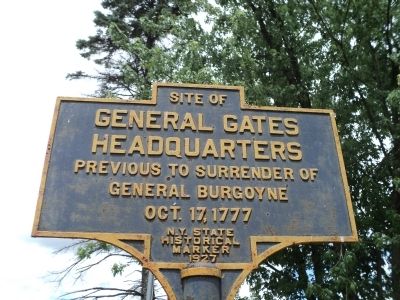 General Gates Headquarters Marker image. Click for full size.