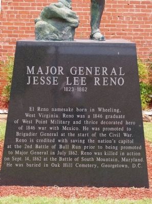 Plinth - Major General Jesse Lee Reno Statue image. Click for full size.