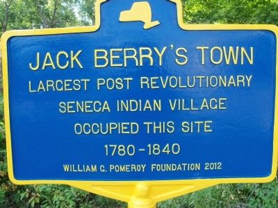 Jack Berry's Town Marker. Click for full size. Jack Berry's Town Marker image. Click for full size.