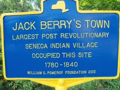 Jack Berry's Town Marker image. Click for full size.