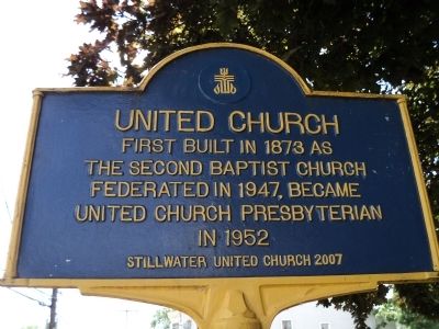 United Church Marker image. Click for full size.