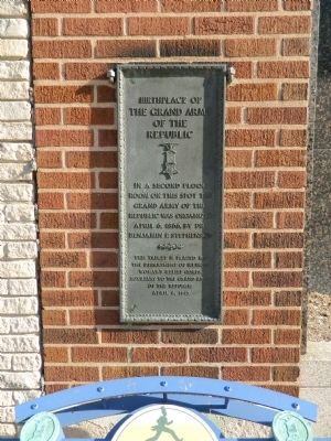 Birthplace of the Grand Army of the Republic Marker image. Click for full size.