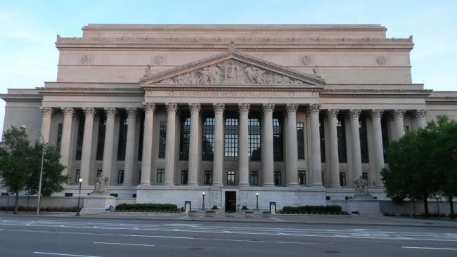 The National Archives Building, north face. Click for full size. The National Archives Building, north face image. Click for full size.